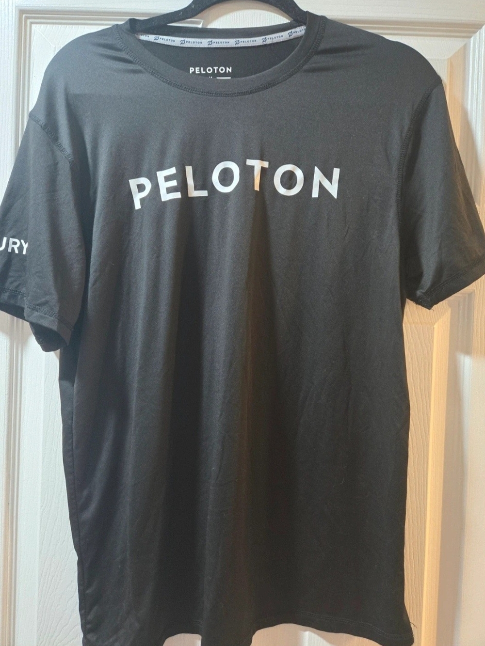 Peloton Black Short-Sleeve Logo Tee